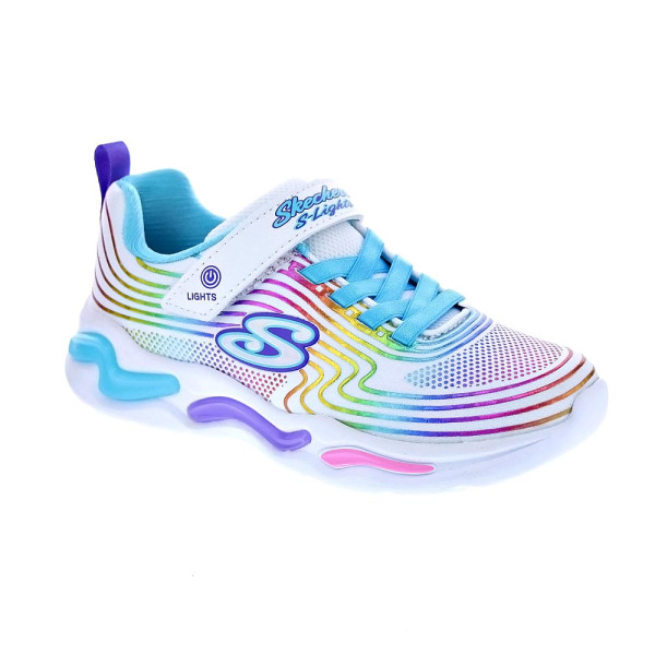 Zapatillas Skechers zapatos Niña modelo Wavy Beamos Multicolor Velcro