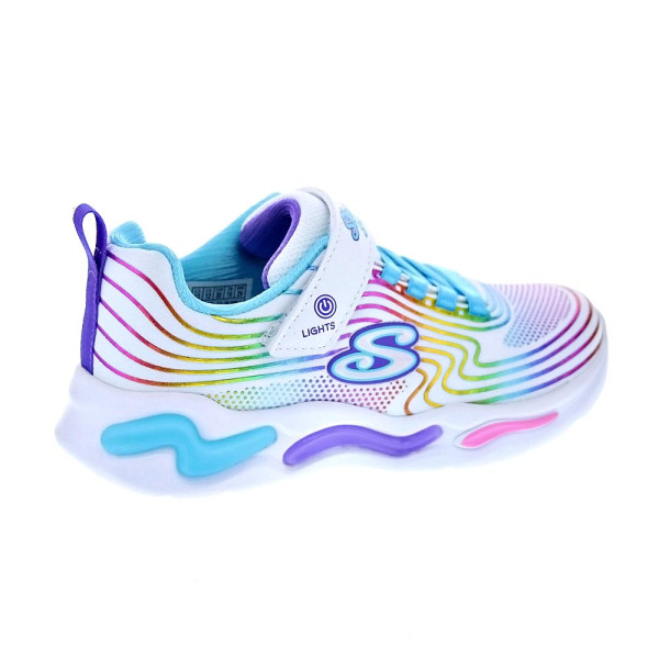 Zapatillas Skechers zapatos Niña modelo Wavy Beamos Multicolor Velcro