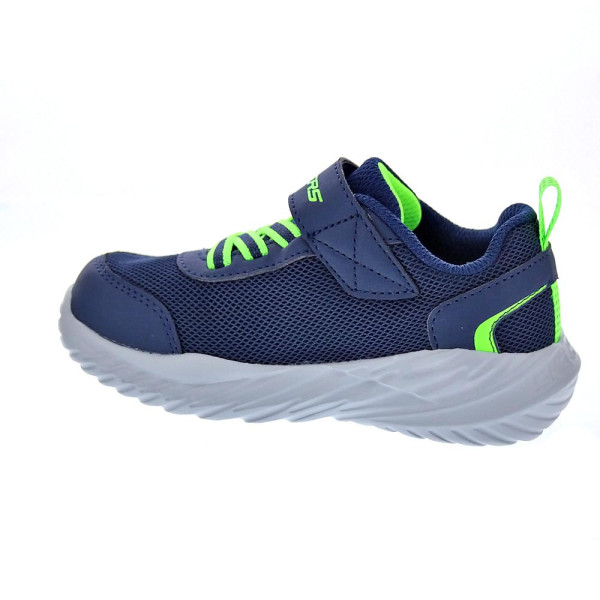 Zapatillas Skechers zapatos Niño modelo Nitro Sprint Azul Velcro