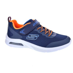 Zapatillas Skechers zapatos Niño modelo Microspec Max II Azul Velcro 2