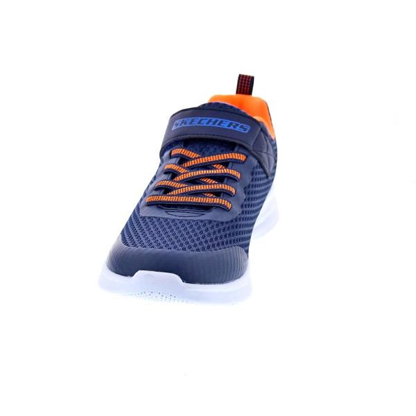 Zapatillas Skechers zapatos Niño modelo Microspec Max II Azul Velcro