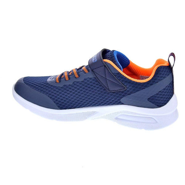 Zapatillas Skechers zapatos Niño modelo Microspec Max II Azul Velcro