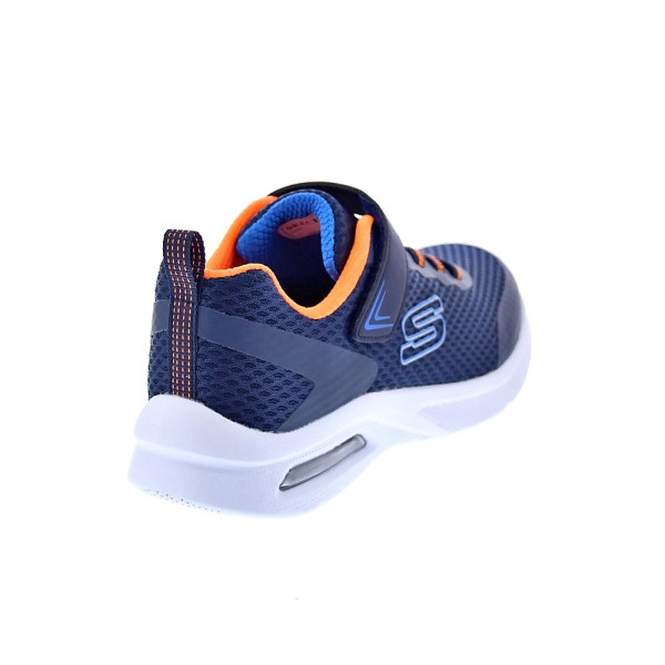 Zapatillas Skechers zapatos Niño modelo Microspec Max II Azul Velcro