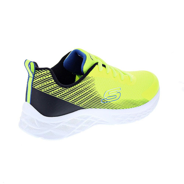 Zapatillas Skechers zapatos Niño modelo Microspec II Amarillo Cordón