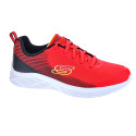 Zapatillas Skechers zapatos Niño modelo Microspec II Rojo Cordón