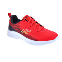 Zapatillas Skechers zapatos Niño modelo Microspec II Rojo Cordón
