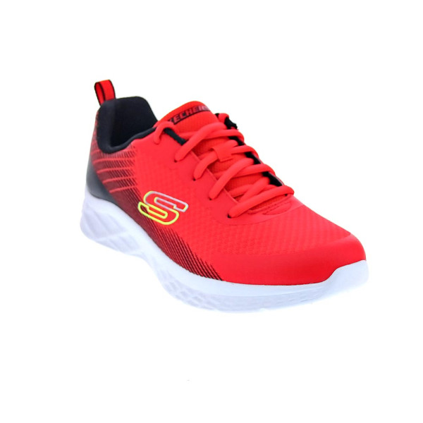 Zapatillas Skechers zapatos Niño modelo Microspec II Rojo Cordón