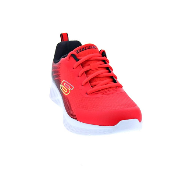 Zapatillas Skechers zapatos Niño modelo Microspec II Rojo Cordón