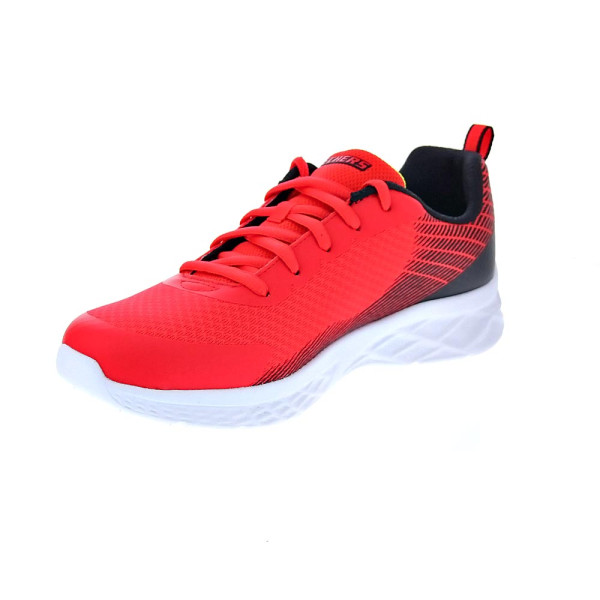 Zapatillas Skechers zapatos Niño modelo Microspec II Rojo Cordón