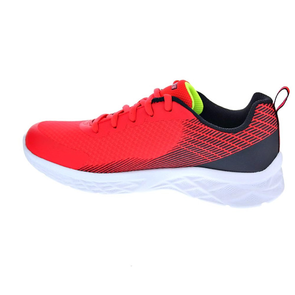 Zapatillas Skechers zapatos Niño modelo Microspec II Rojo Cordón