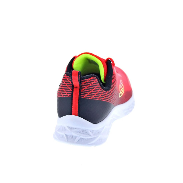 Zapatillas Skechers zapatos Niño modelo Microspec II Rojo Cordón
