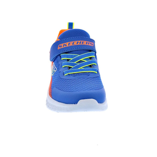 Zapatillas Skechers zapatos Niño modelo Microspec II Azul Velcro