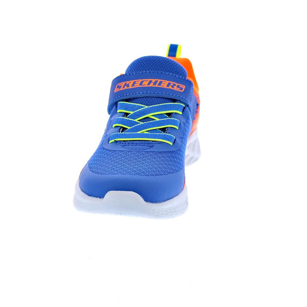 Zapatillas Skechers zapatos Niño modelo Microspec II Azul Velcro
