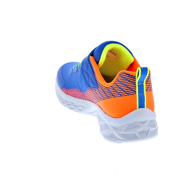 Zapatillas Skechers zapatos Niño modelo Microspec II Azul Velcro