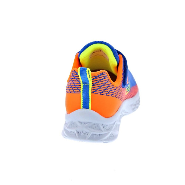 Zapatillas Skechers zapatos Niño modelo Microspec II Azul Velcro