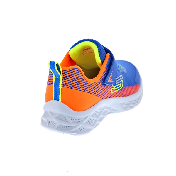 Zapatillas Skechers zapatos Niño modelo Microspec II Azul Velcro