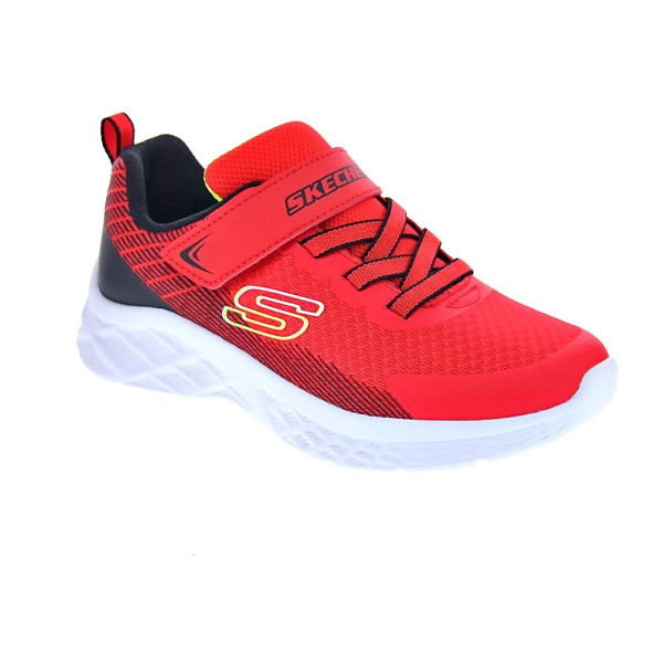 Zapatillas Skechers zapatos Niño modelo Microspec II velcro Rojo Velcro