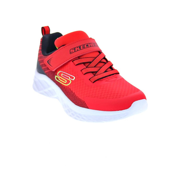 Zapatillas Skechers zapatos Niño modelo Microspec II velcro Rojo Velcro