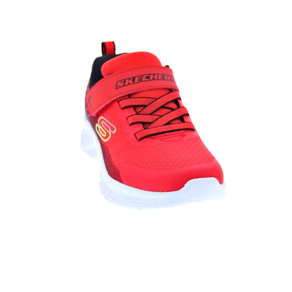 Zapatillas Skechers zapatos Niño modelo Microspec II velcro Rojo Velcro