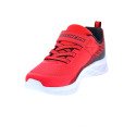 Zapatillas Skechers zapatos Niño modelo Microspec II velcro Rojo Velcro