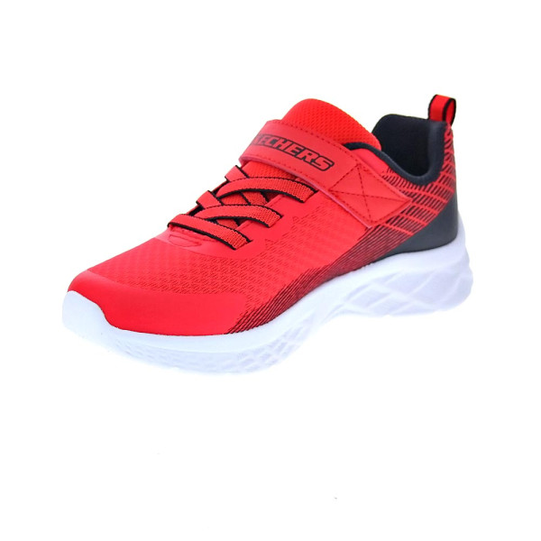 Zapatillas Skechers zapatos Niño modelo Microspec II velcro Rojo Velcro
