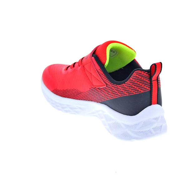 Zapatillas Skechers zapatos Niño modelo Microspec II velcro Rojo Velcro