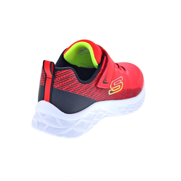 Zapatillas Skechers zapatos Niño modelo Microspec II velcro Rojo Velcro