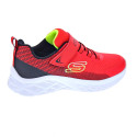 Zapatillas Skechers zapatos Niño modelo Microspec II velcro Rojo Velcro