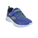 Zapatillas Skechers zapatos Niño modelo Microspec II Azul Velcro