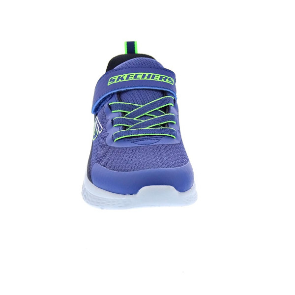 Zapatillas Skechers zapatos Niño modelo Microspec II Azul Velcro