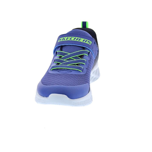 Zapatillas Skechers zapatos Niño modelo Microspec II Azul Velcro