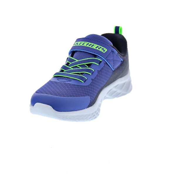 Zapatillas Skechers zapatos Niño modelo Microspec II Azul Velcro