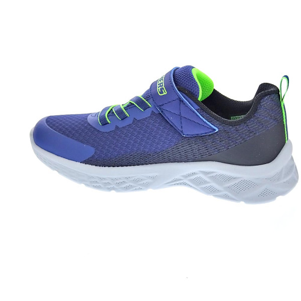 Zapatillas Skechers zapatos Niño modelo Microspec II Azul Velcro