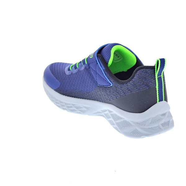 Zapatillas Skechers zapatos Niño modelo Microspec II Azul Velcro