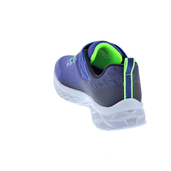 Zapatillas Skechers zapatos Niño modelo Microspec II Azul Velcro