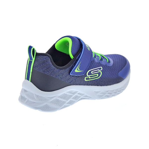Zapatillas Skechers zapatos Niño modelo Microspec II Azul Velcro