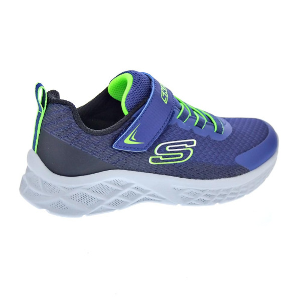 Zapatillas Skechers zapatos Niño modelo Microspec II Azul Velcro