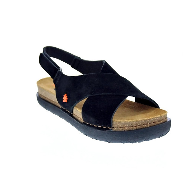 Sandalias Art Company zapatos Mujer modelo Rhodes Negro Velcro