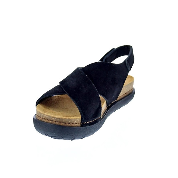 Sandalias Art Company zapatos Mujer modelo Rhodes Negro Velcro