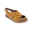 Sandalias Art Company zapatos Mujer modelo Rhodes Amarillo Velcro