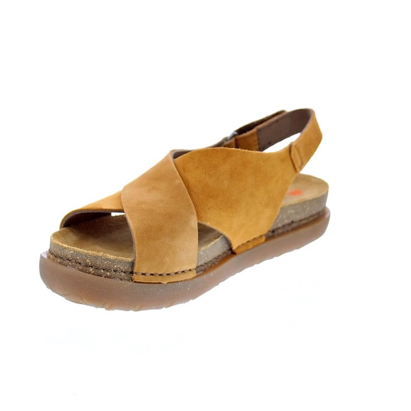 Sandalias Art Company zapatos Mujer modelo Rhodes Amarillo Velcro