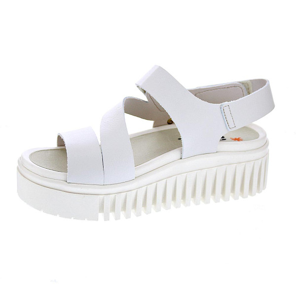 Sandalias Art Company zapatos Mujer modelo Brighton 1573 Blanco Velcro