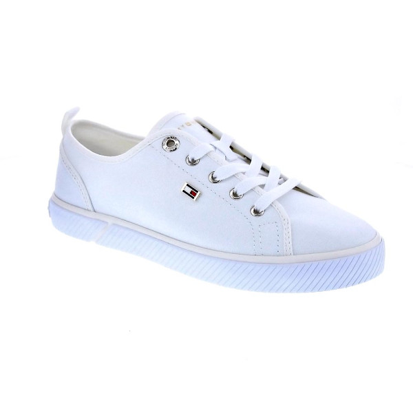 Zapatillas Tommy Hilfiger zapatos Mujer modelo Vulc Canvas Blanco 