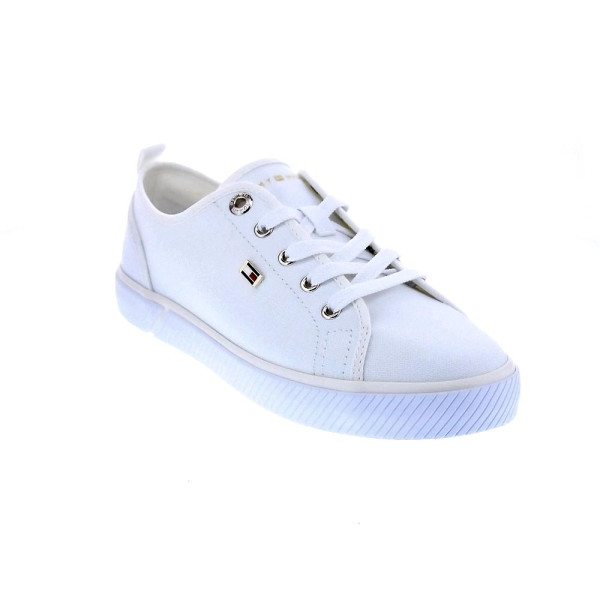 Zapatillas Tommy Hilfiger zapatos Mujer modelo Vulc Canvas Blanco 