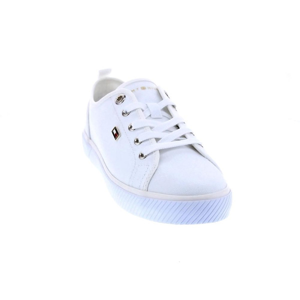 Zapatillas Tommy Hilfiger zapatos Mujer modelo Vulc Canvas Blanco 