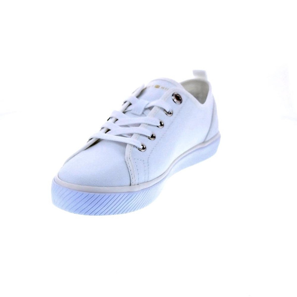 Zapatillas Tommy Hilfiger zapatos Mujer modelo Vulc Canvas Blanco 