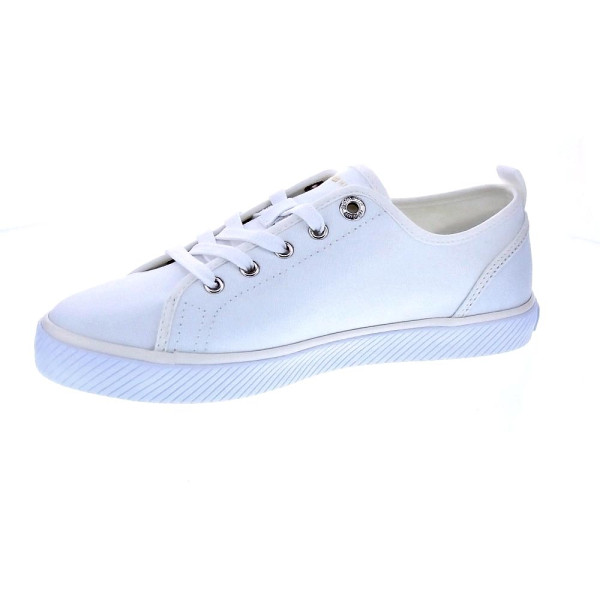 Zapatillas Tommy Hilfiger zapatos Mujer modelo Vulc Canvas Blanco 