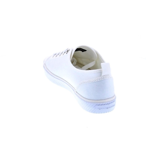 Zapatillas Tommy Hilfiger zapatos Mujer modelo Vulc Canvas Blanco 