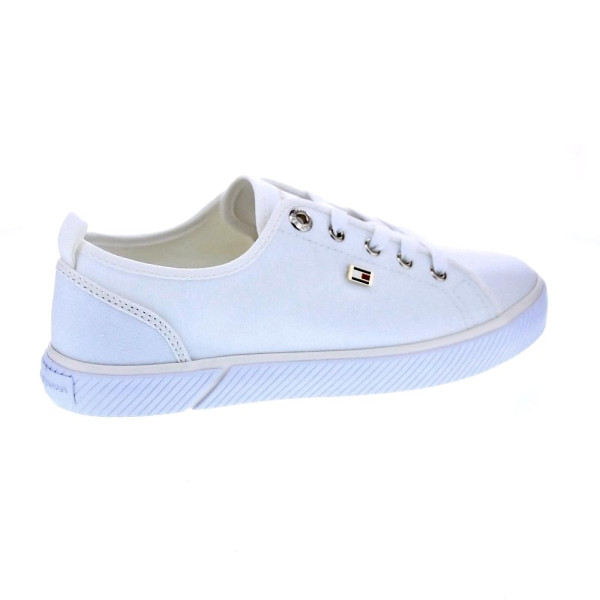 Zapatillas Tommy Hilfiger zapatos Mujer modelo Vulc Canvas Blanco 