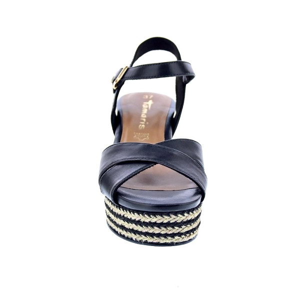 Sandalias Tamaris zapatos Mujer modelo 28001 Negro Hebilla